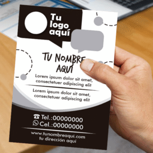 Folletos Blanco y Negro 20x15cm (500 Unidades)